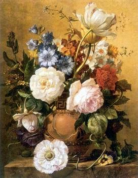 unknow artist Floral, beautiful classical still life of flowers.124 France oil painting art